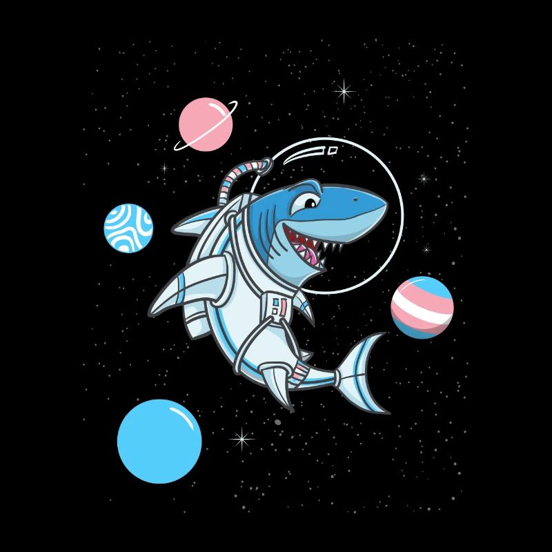 Requin transgenre dans l’espace Trans Pride
