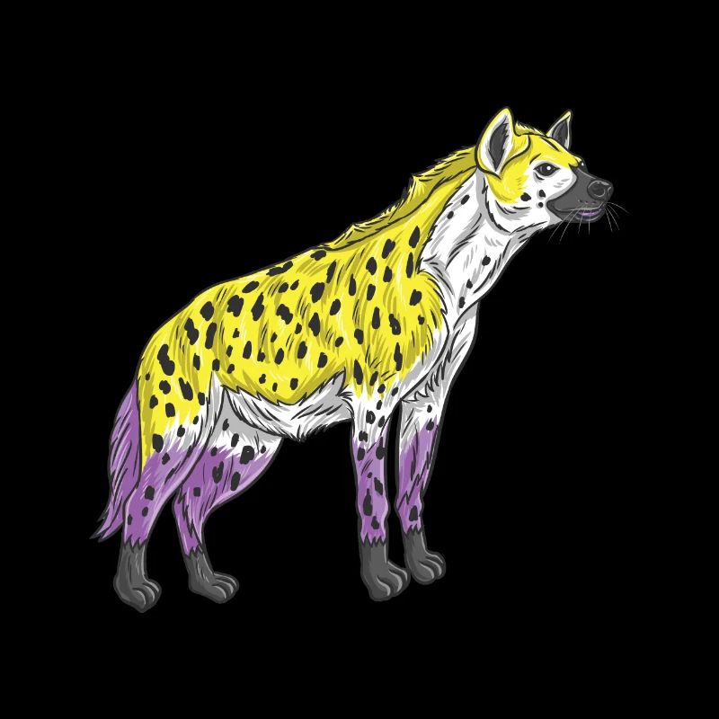 Hyäne Nicht binäres Stolz Nonbinary Pride