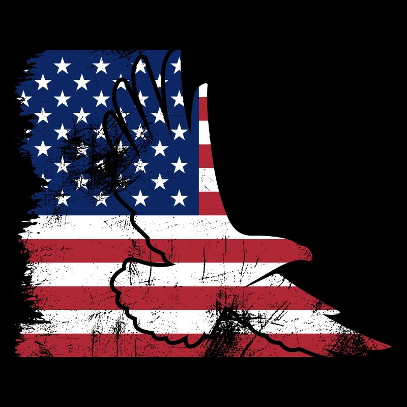 Flag USA Eagle