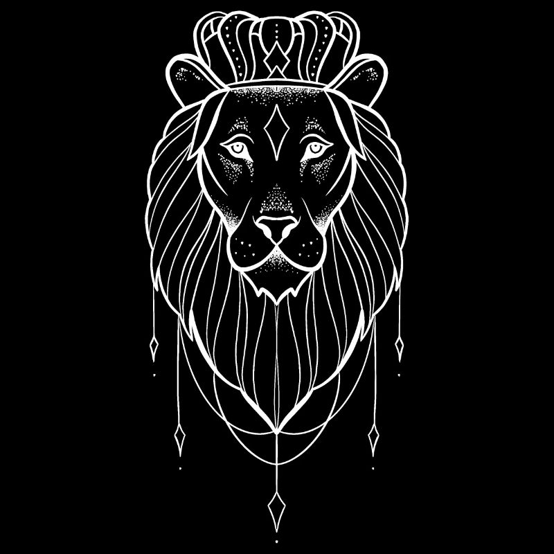 Lioness dotwork