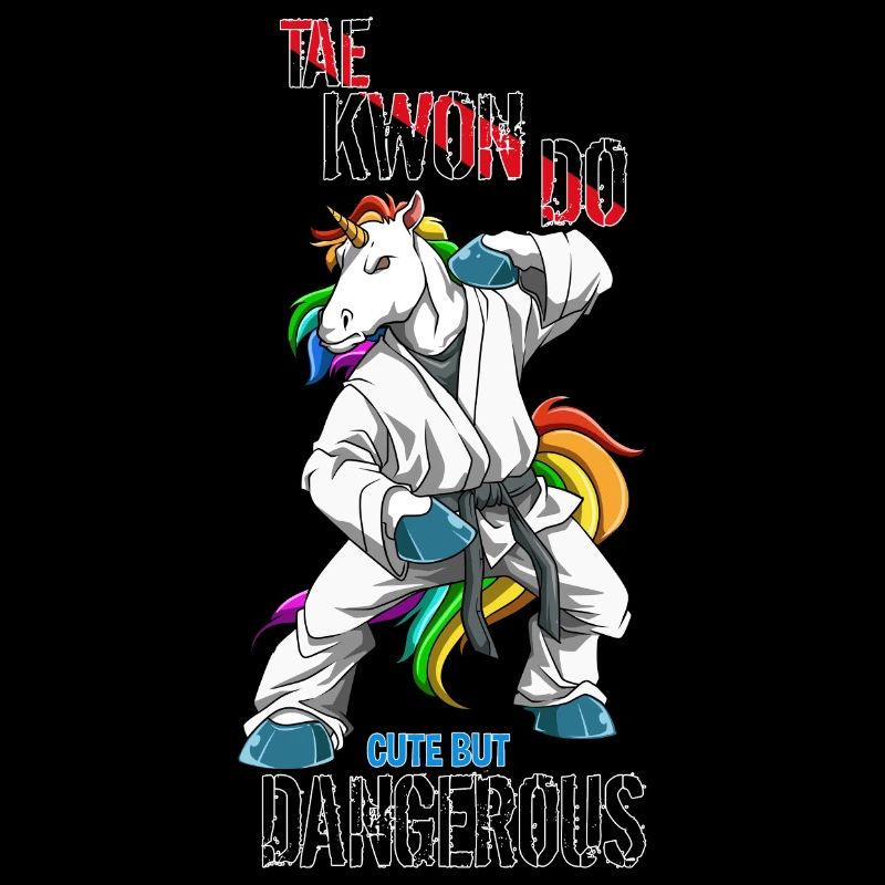 Wütendes Taekwondo-Einhorn - Lustiger