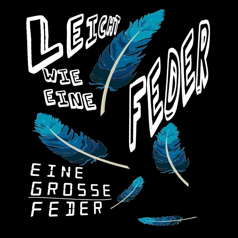 feder leicht weiss