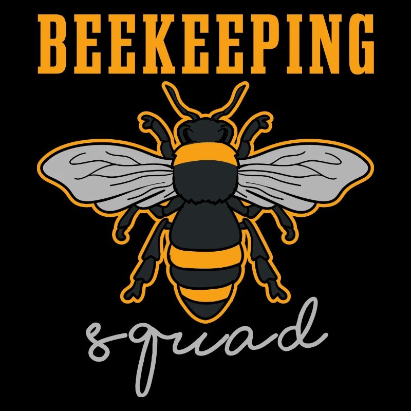 Bee Keeper Ironic Quote Beekeeping Squad