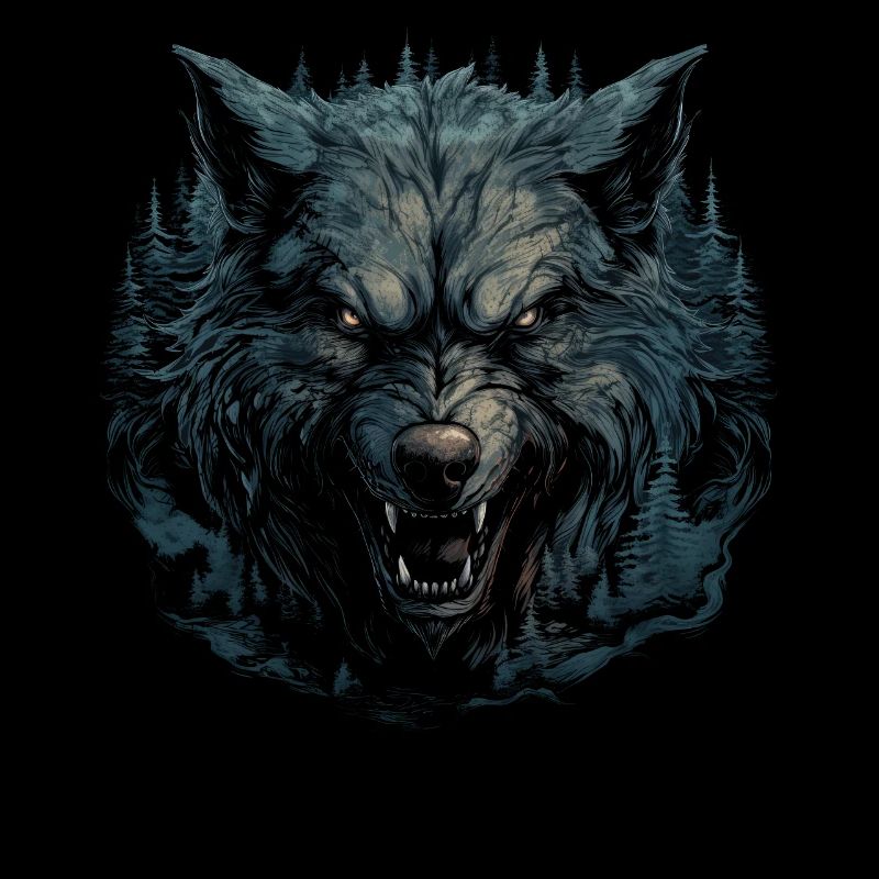 Dog, Wolf, Werewolf, Cerberus, Hell Myth, Mythic