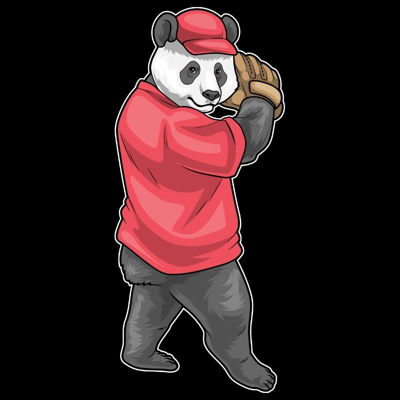 Panda Baseball Baseball Glove