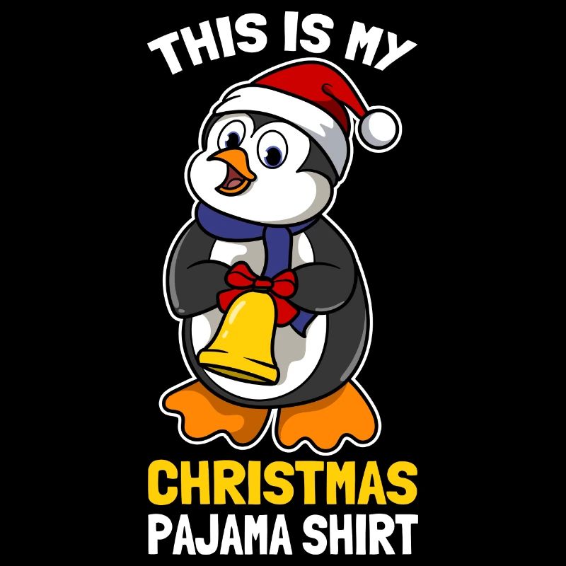 C’est ma chemise de pyjama de Noël Mignon Pingouin