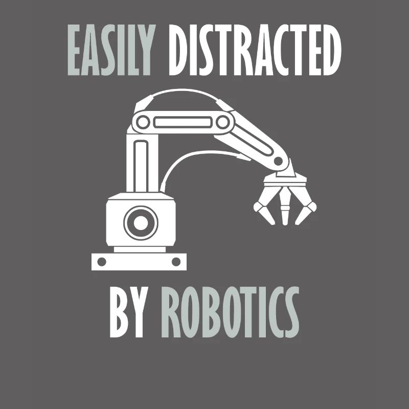 Abgelenkt von Robots Programming Coder Engineer