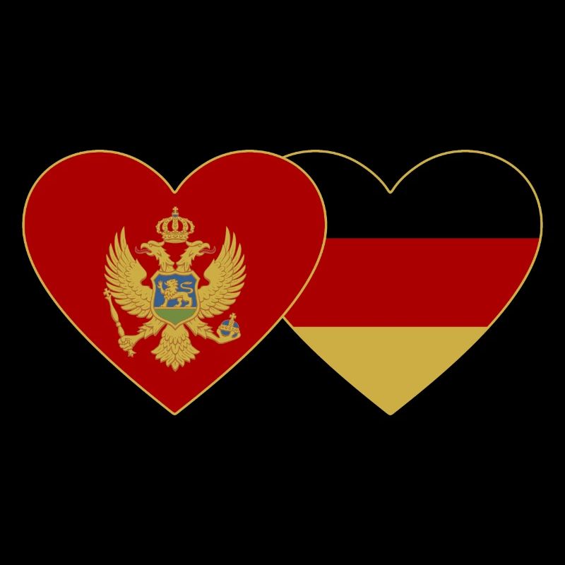 Montenegro Germany Flag