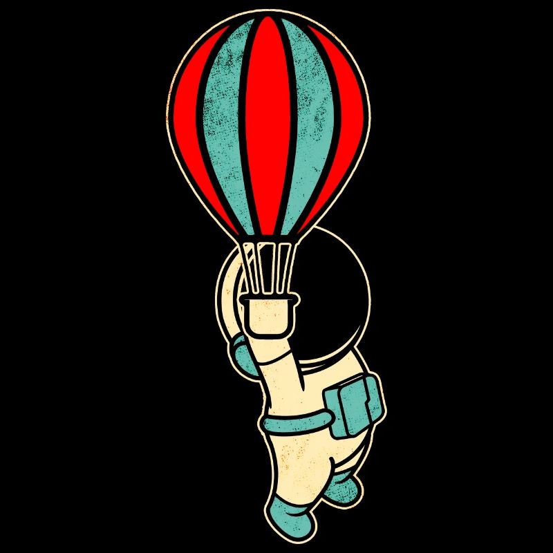 Astronaut Hot Air Balloon Spaceman