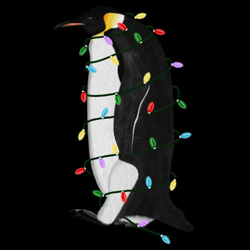 Penguin String Lights Christmas Bird Cap