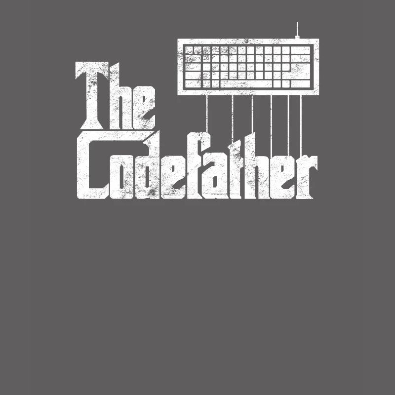 Lustiges Programmiererdesign Die Codefather-Grafik