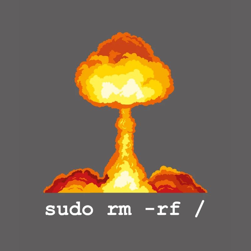 Linux Funny Linux Command Sudo RM RF für Männer