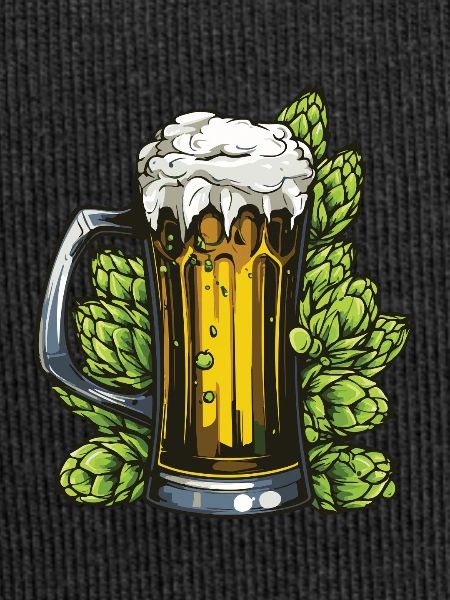Hopfen Bierglas