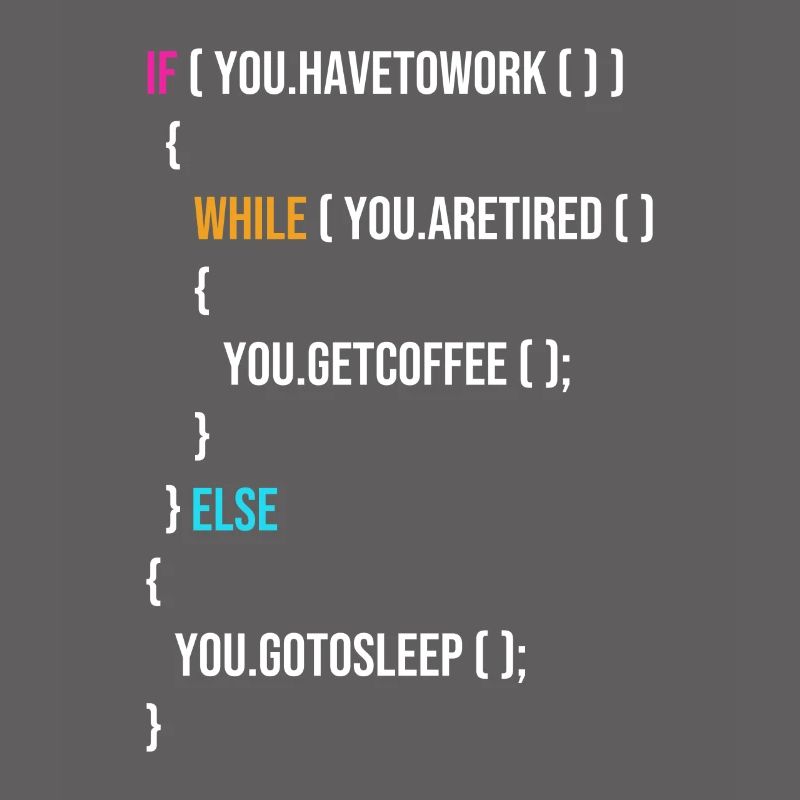 Funny Programmer Codes Coffee And Sleep