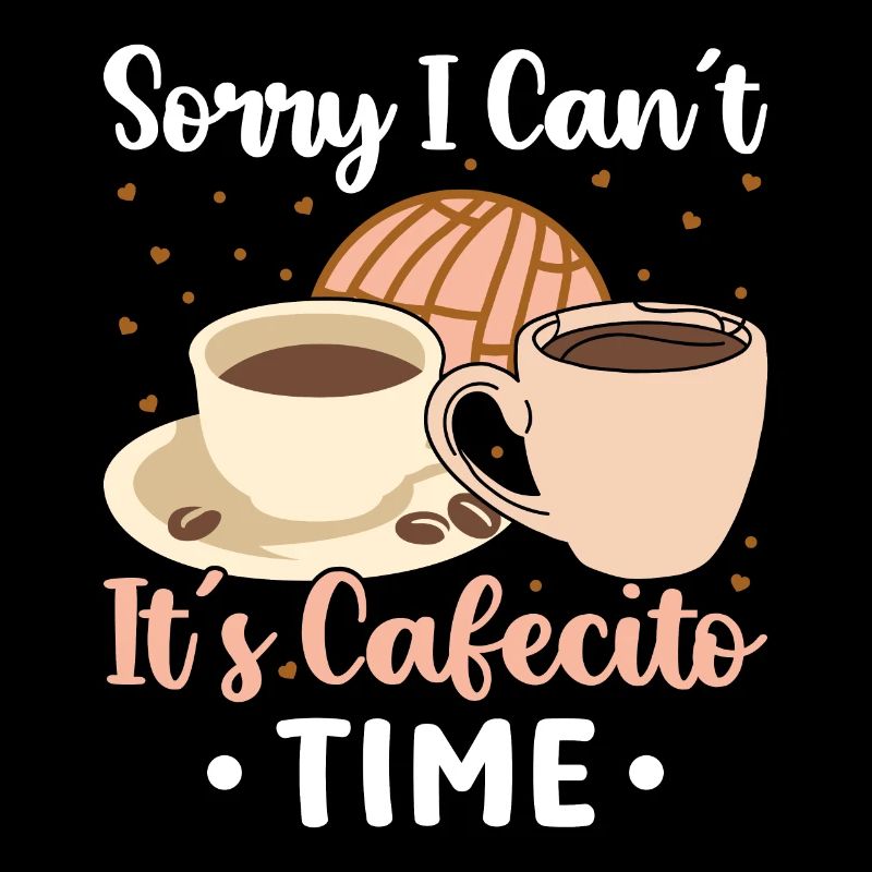Spanisches Kaffeedesign „cafecito & Concha Lovers“