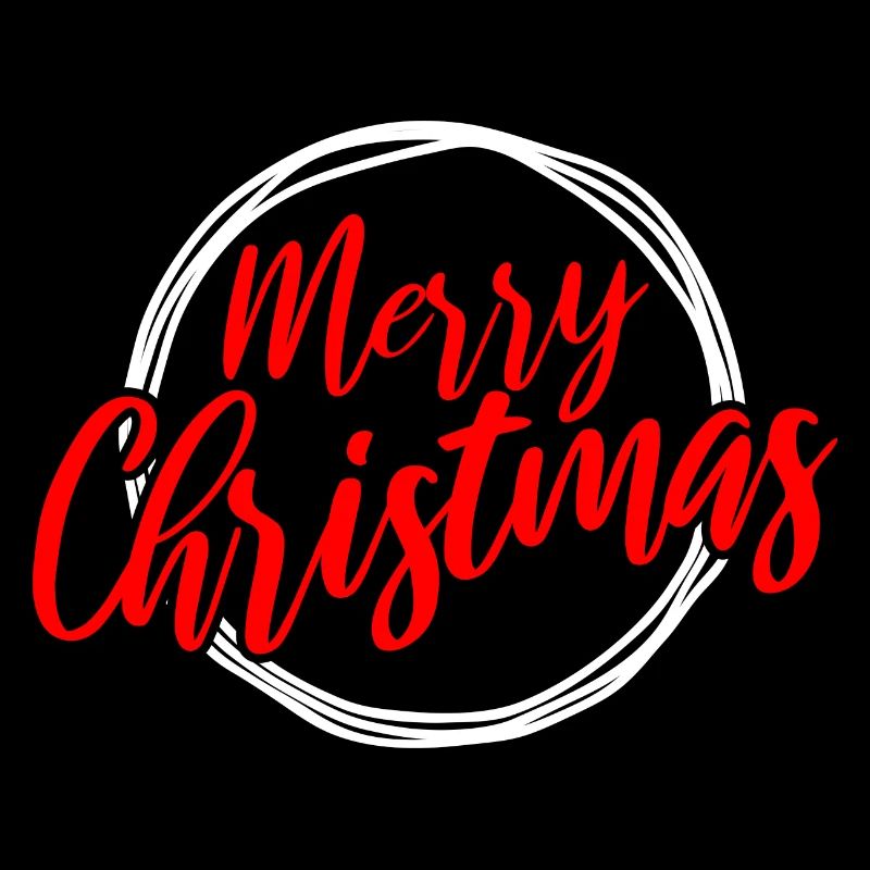 Frohe Weihnachten Script Circle