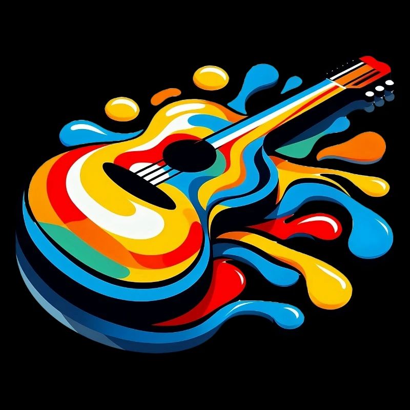 Melting Rainbow Guitar