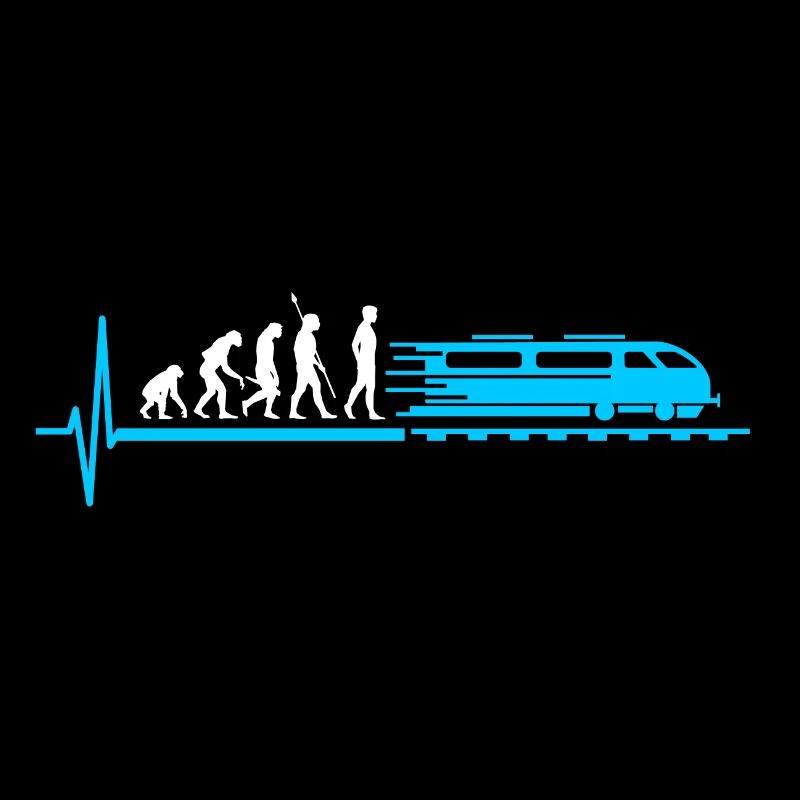 Train evolution railroad heartbeat