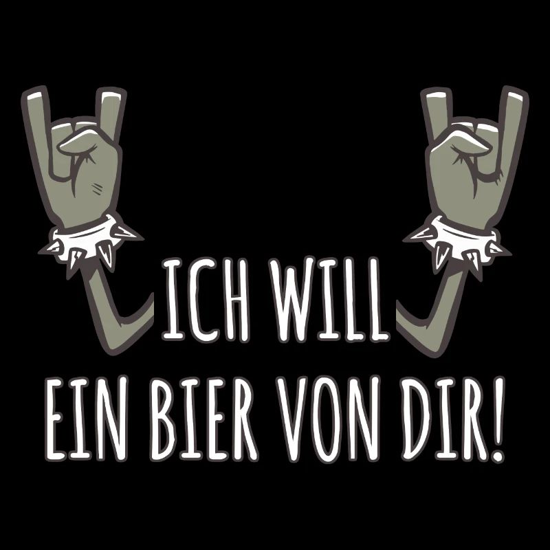Pommesgabel Spruch Ich Will Ein Bier Von Dir