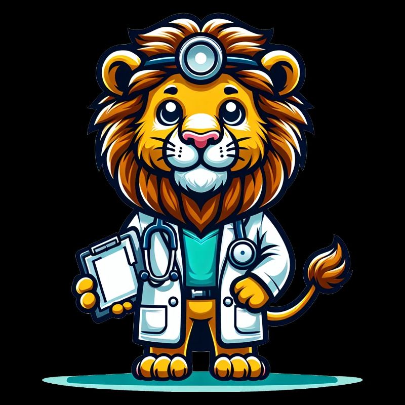 Cute Lion Doctor