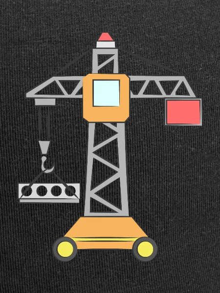 Crane children's construction site