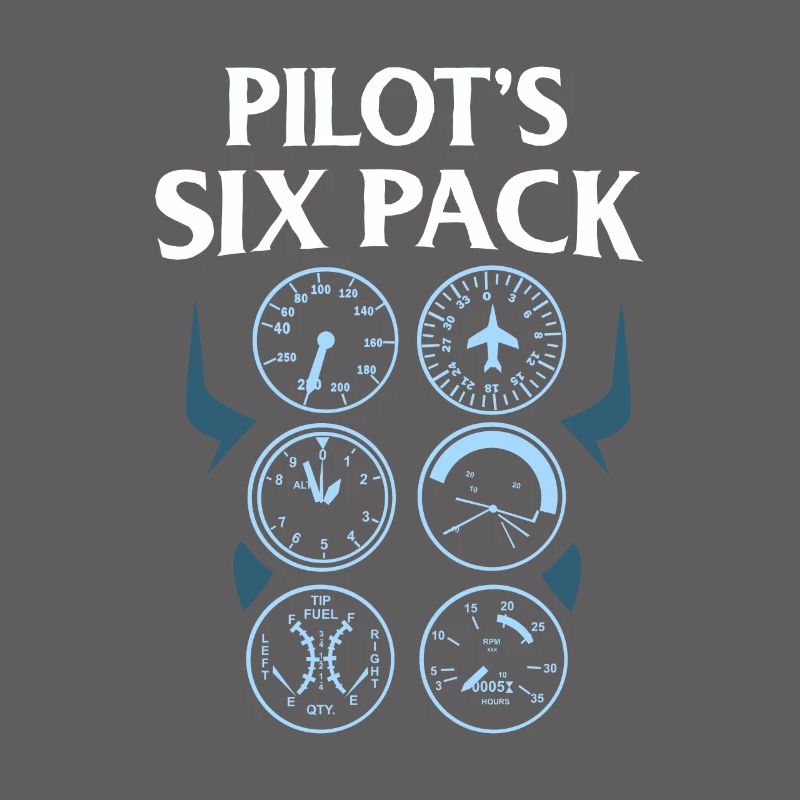Sixpack Linienpilot Pilot Flugführer Geschenk