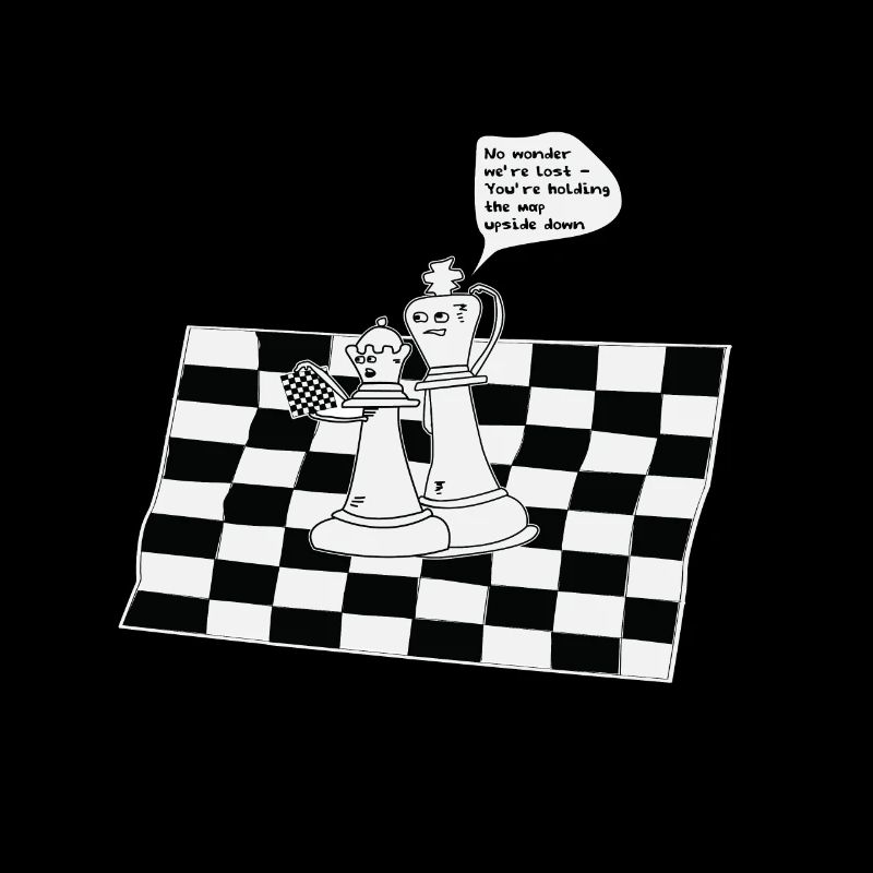 Pièces d'échecs drôles