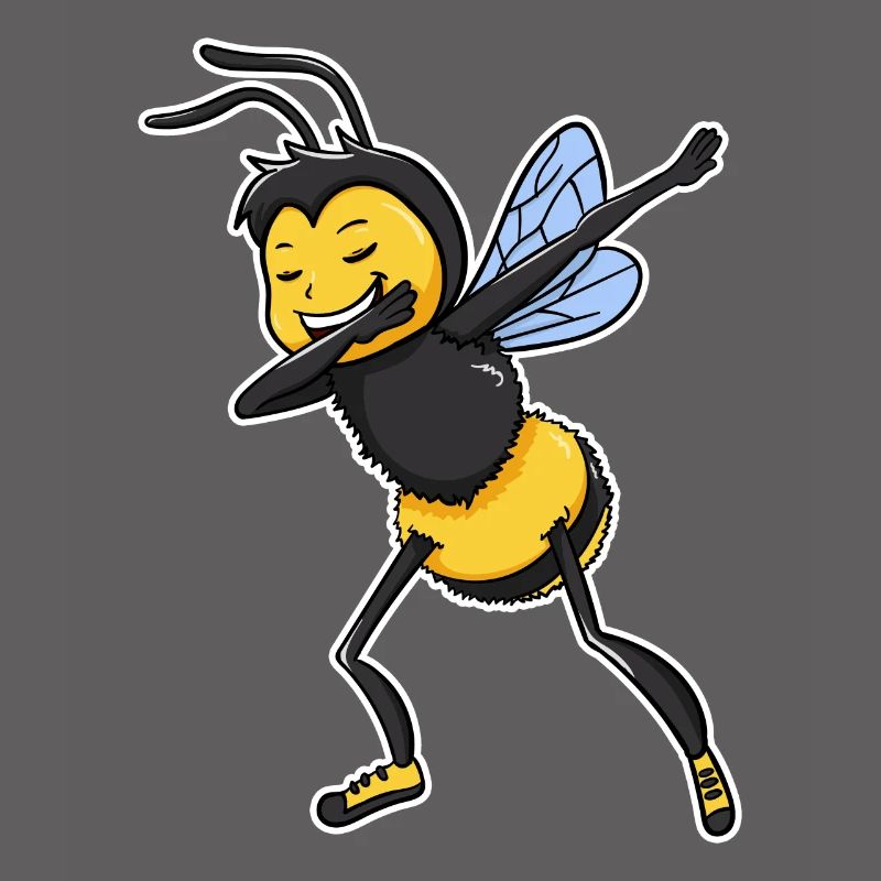 Bee Bees Dabbing Dance Funny Honey Gift