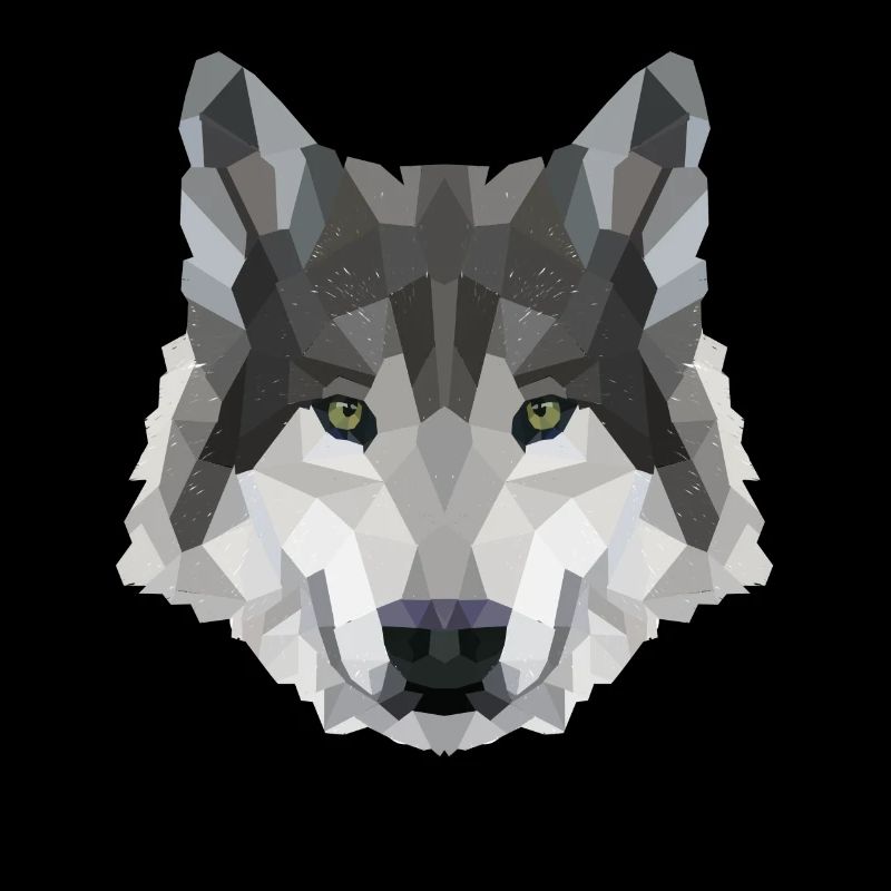 POLYGON WOLF WOLVES HUSKY PACK DOG PACK PACK