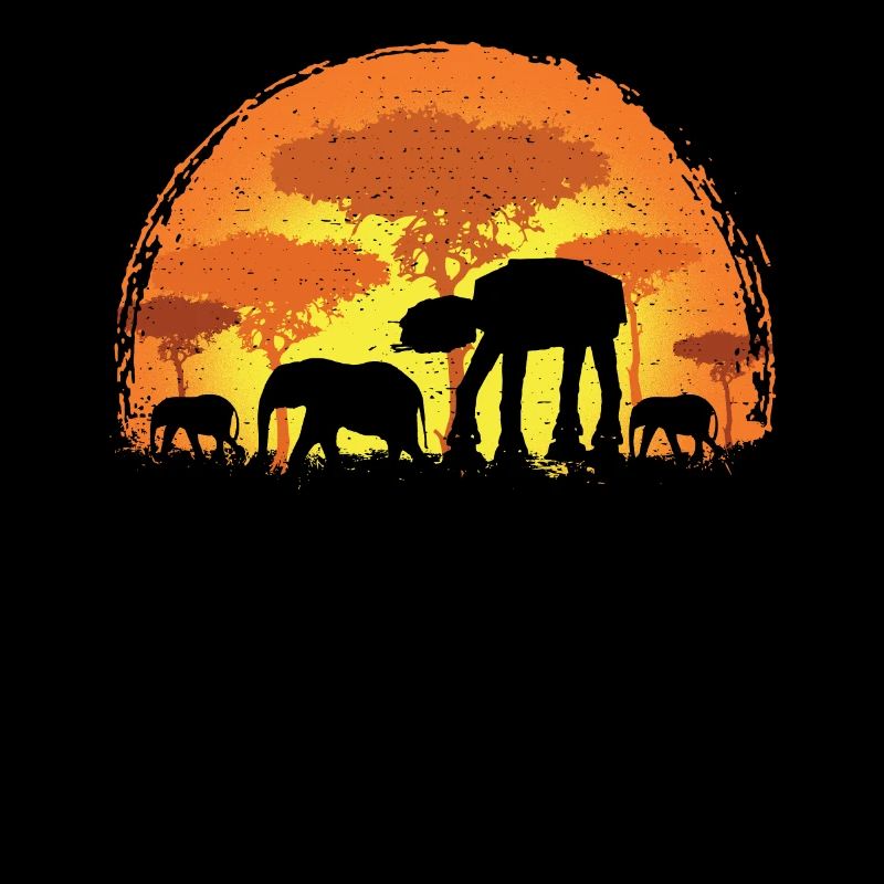 Elephant elephant safari sun AT AT gift