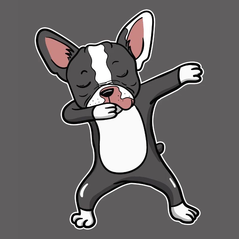Boston Terrier Dog Dabbing Dance Dancing Gift