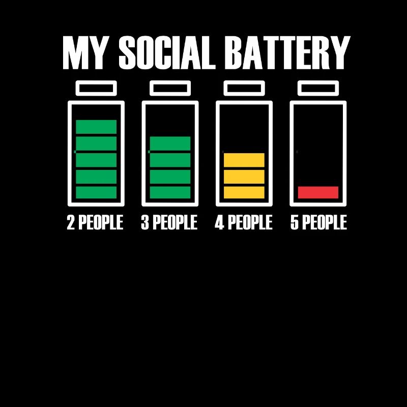 Introvertiert Social Battery Geschenkidee