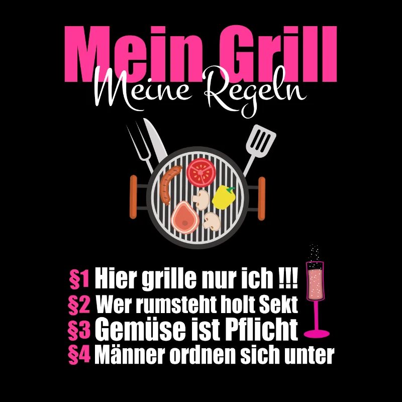 cooles BBQ Mein Grill meine Regeln Geschenk
