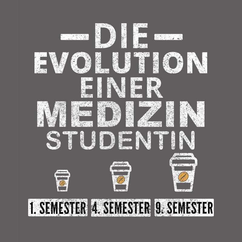 Medicine student coffee evolution gift