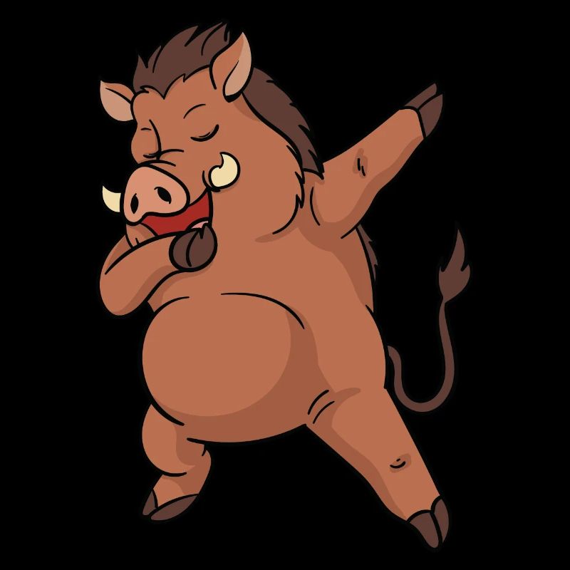 Warthog Dabbing Dance Dancing Funny Gift