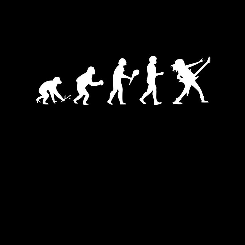 Guitarist Evolution Rocker Rockband Guitar
