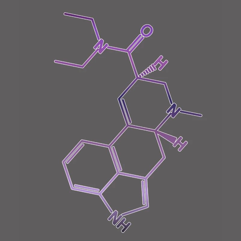 LSD structural formula acid molecule