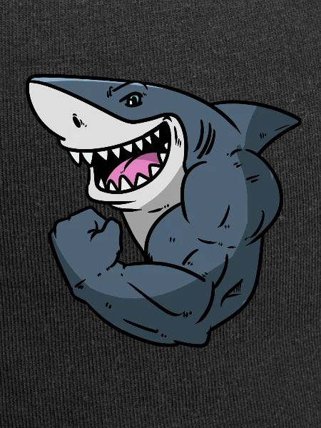 Shark shark with biceps