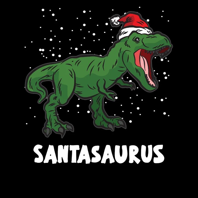 SANTASAURUS dino dinosaur Christmas humor