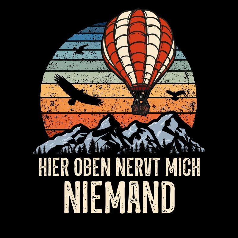 Ballonfahrt Heißluftballon Pilot Ballonfahrer Witz