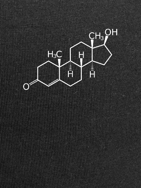 Testosterone structural formula