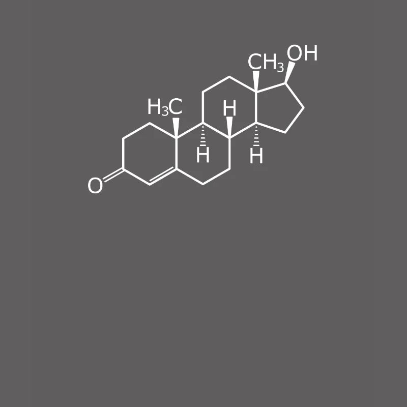 Testosterone structural formula