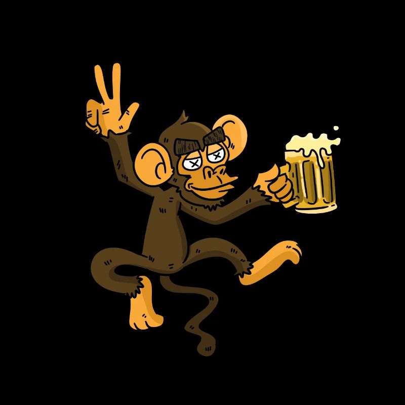 Bier Affe
