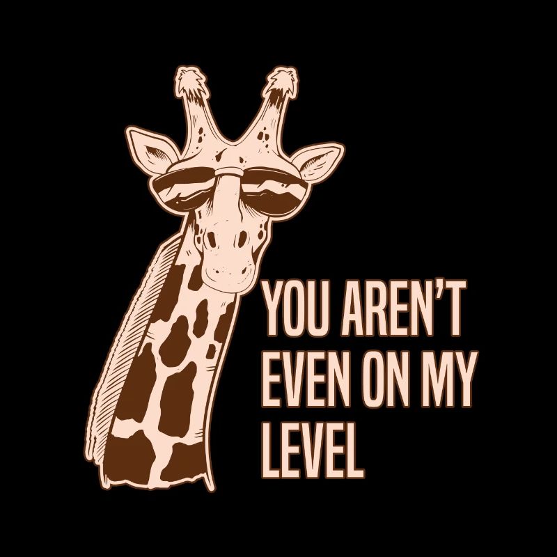 Funny Giraffe Animals Lover Safari Higher