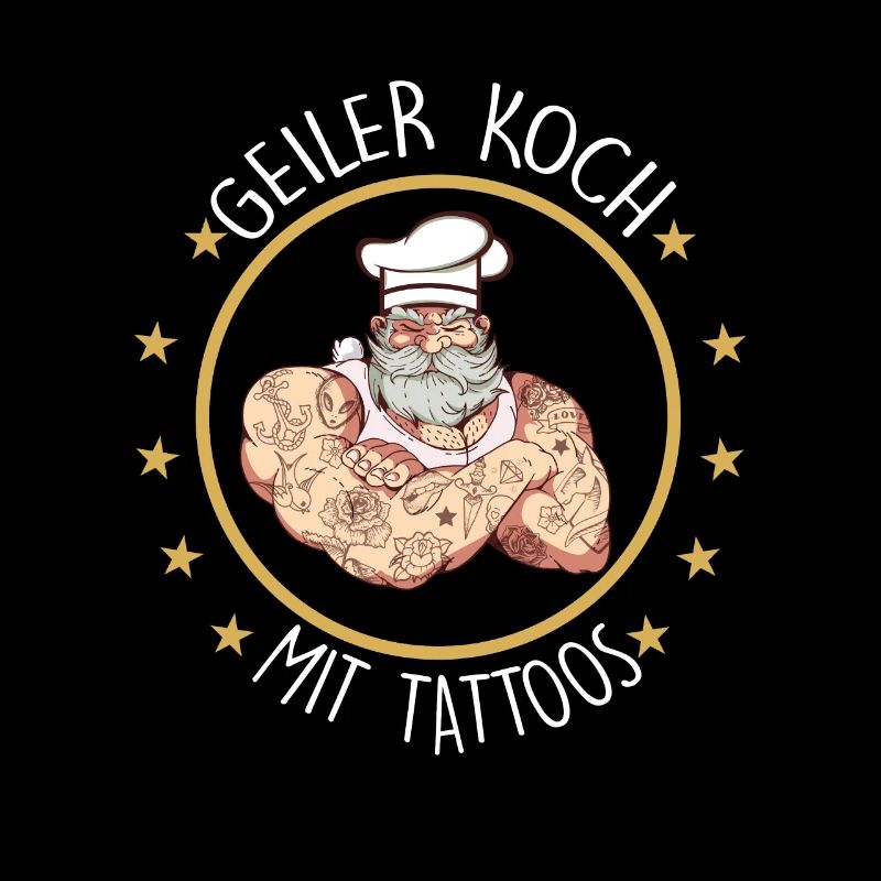 Koch Tattoo Kochen Restaurant Küchenchef