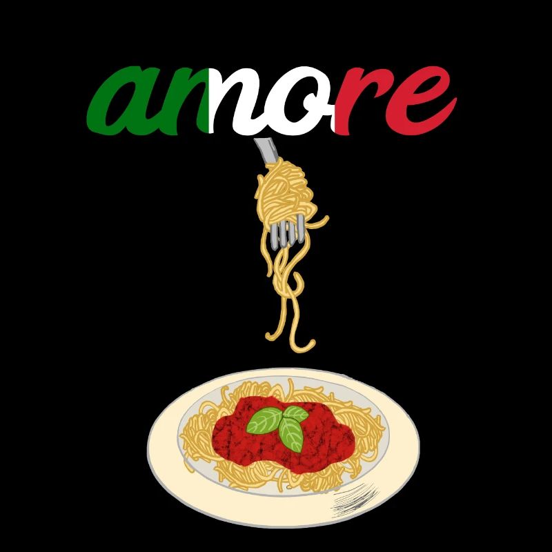 Amore Spaghetti Bolognese Parmesan Käse Pasta Nude