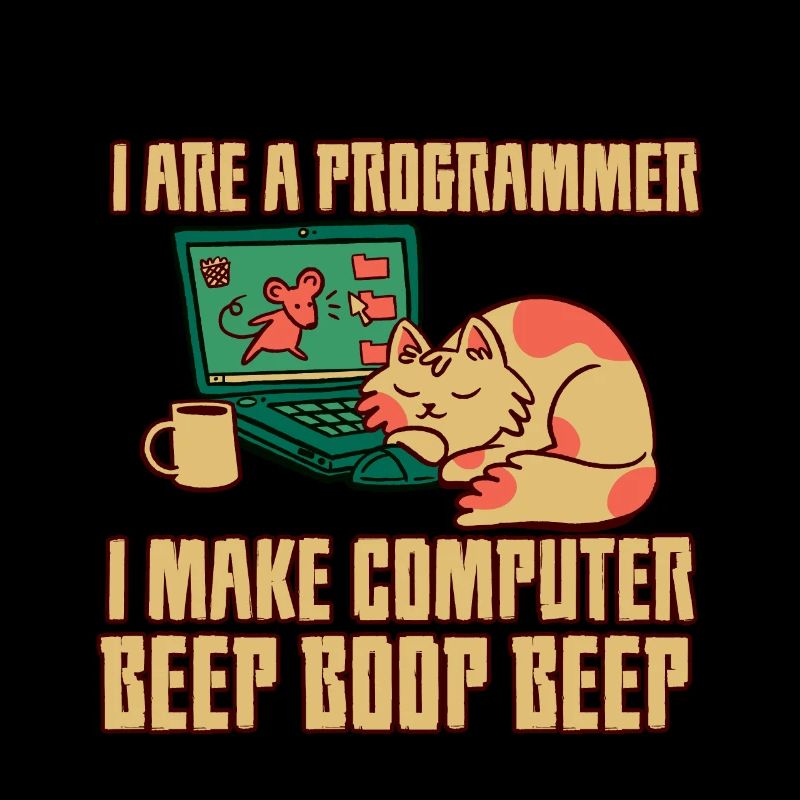Je suis un programmeur Je fais bip d’ordinateur boop beep