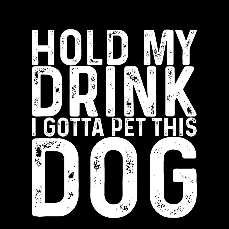 Tiens ma boisson, je dois caresser ce chien 3