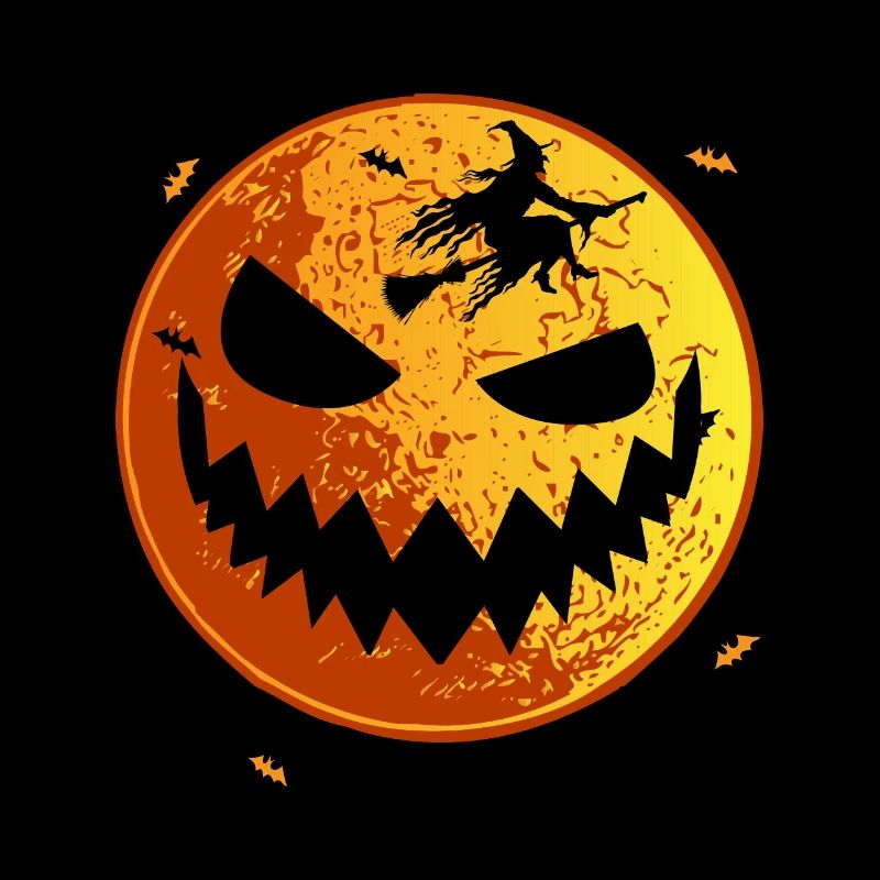 Laughing Moon Flying Witch