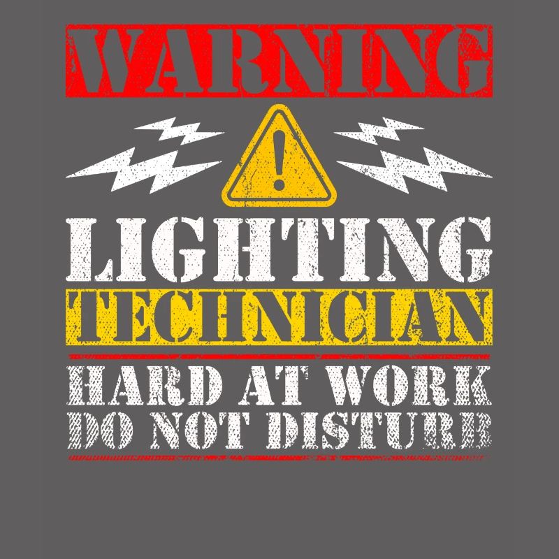 Warning Lightning Technician At Work